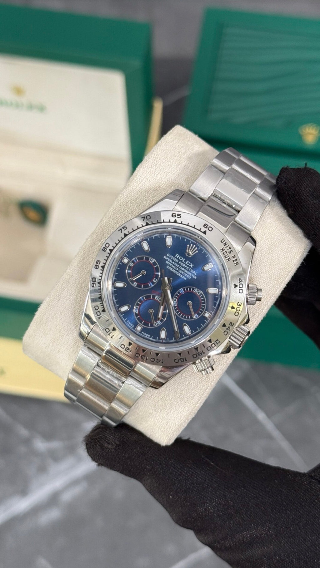 RLX DAYTONA PLATA / AZUL