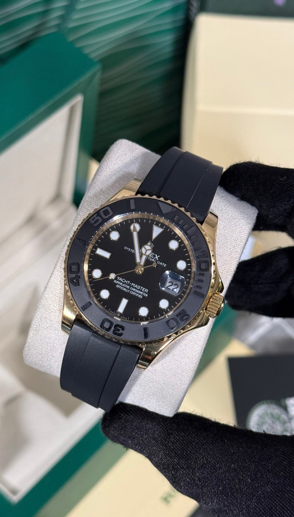 RLX YACHT-MASTER ORO / NEGRO