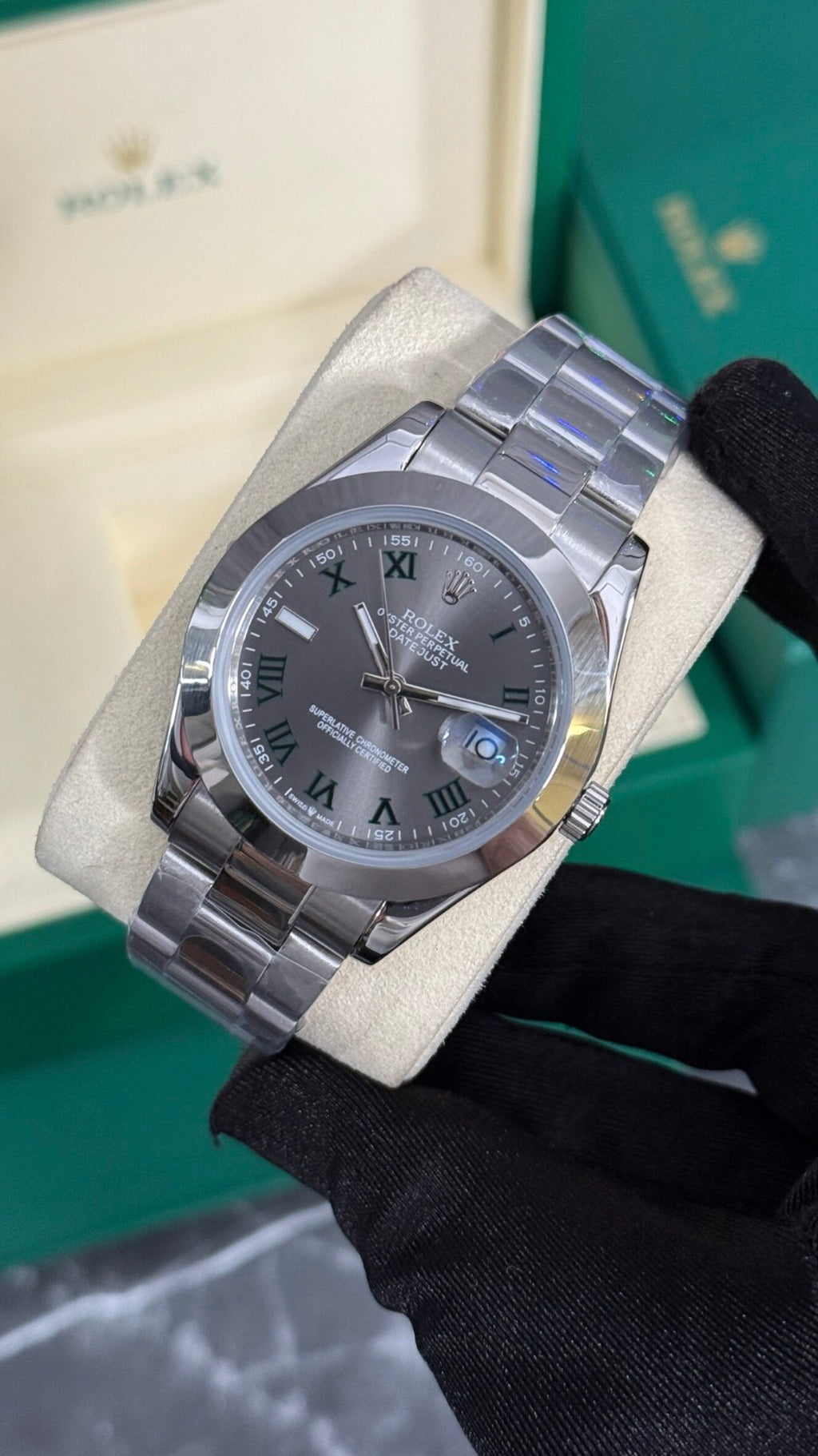 RLX DATEJUST WIMBLEDON LISO