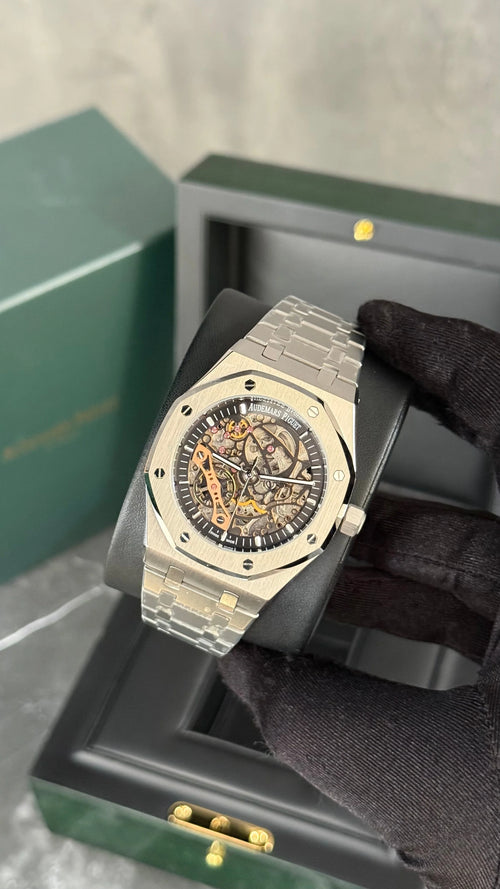 AP SKLETON PLATA / NEGRO