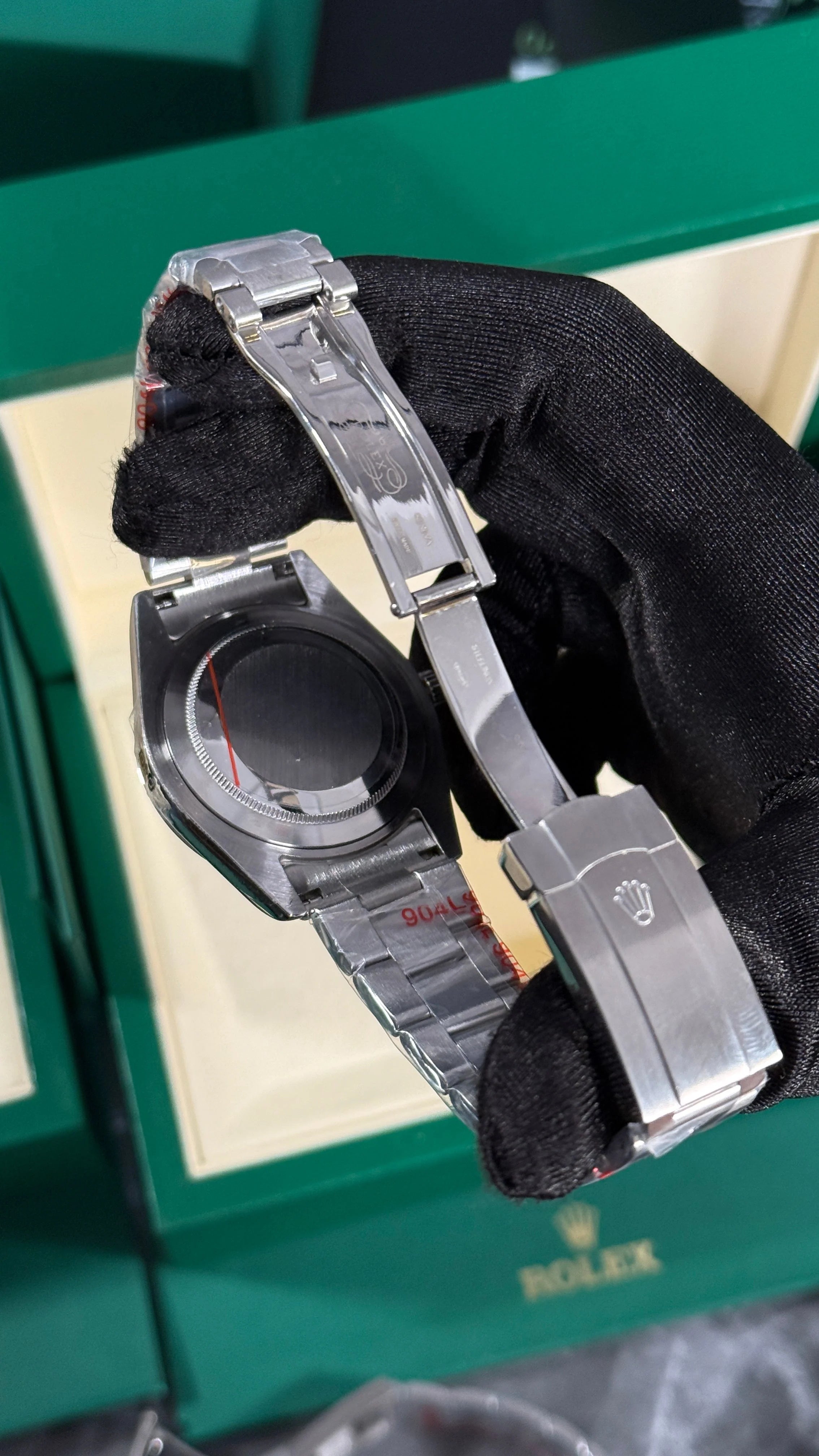 RLX OYSTER PERPETUAL NEGRO / PLATA
