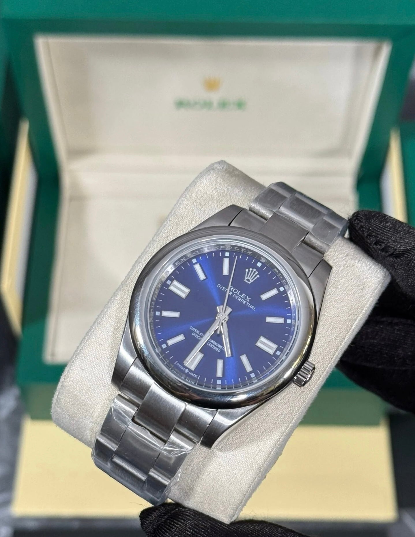 RLX OYSTER PERPETUAL AZUL / PLATA