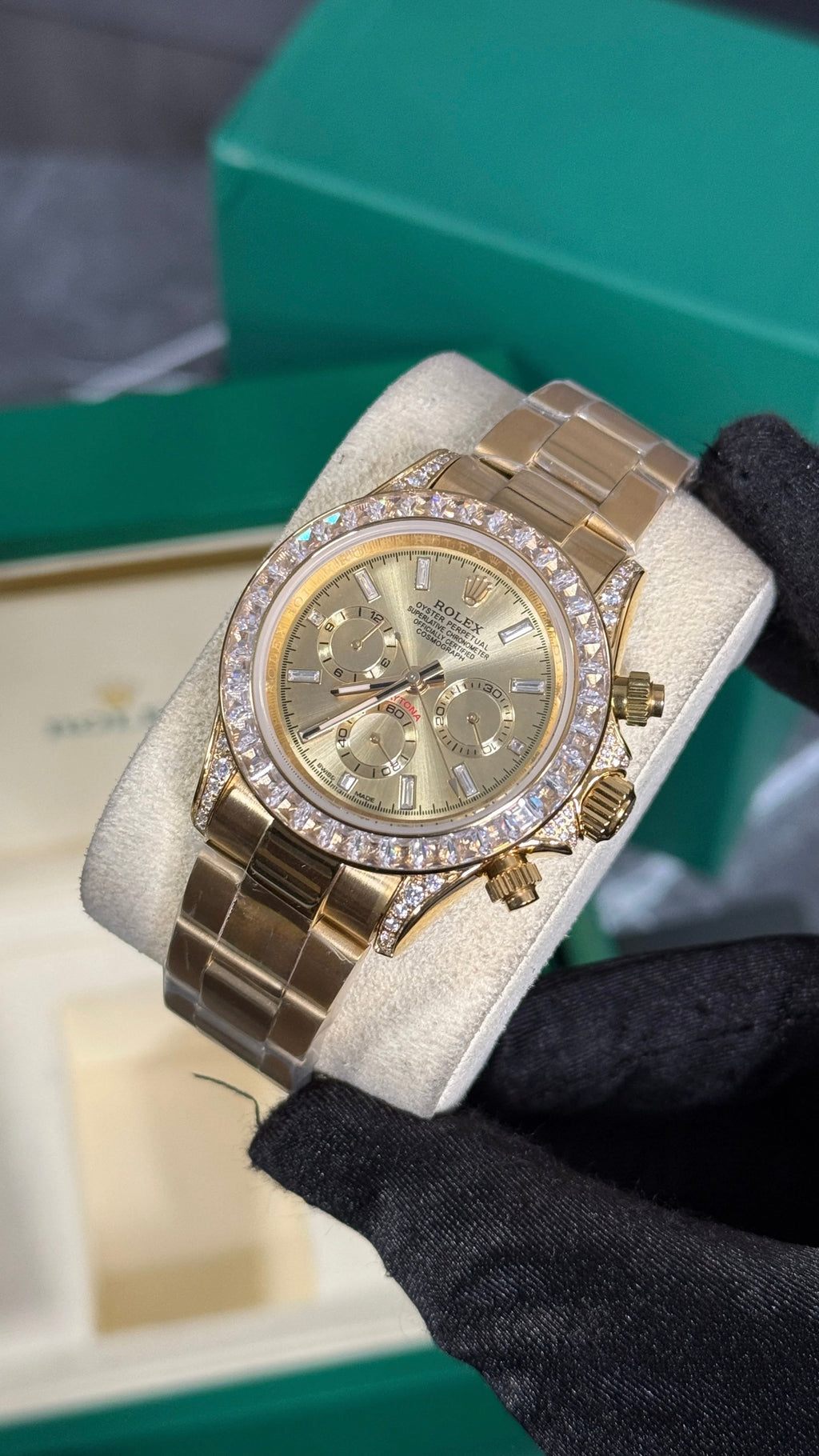 RLX DAYTONA FULL ORO / DIAMANTES