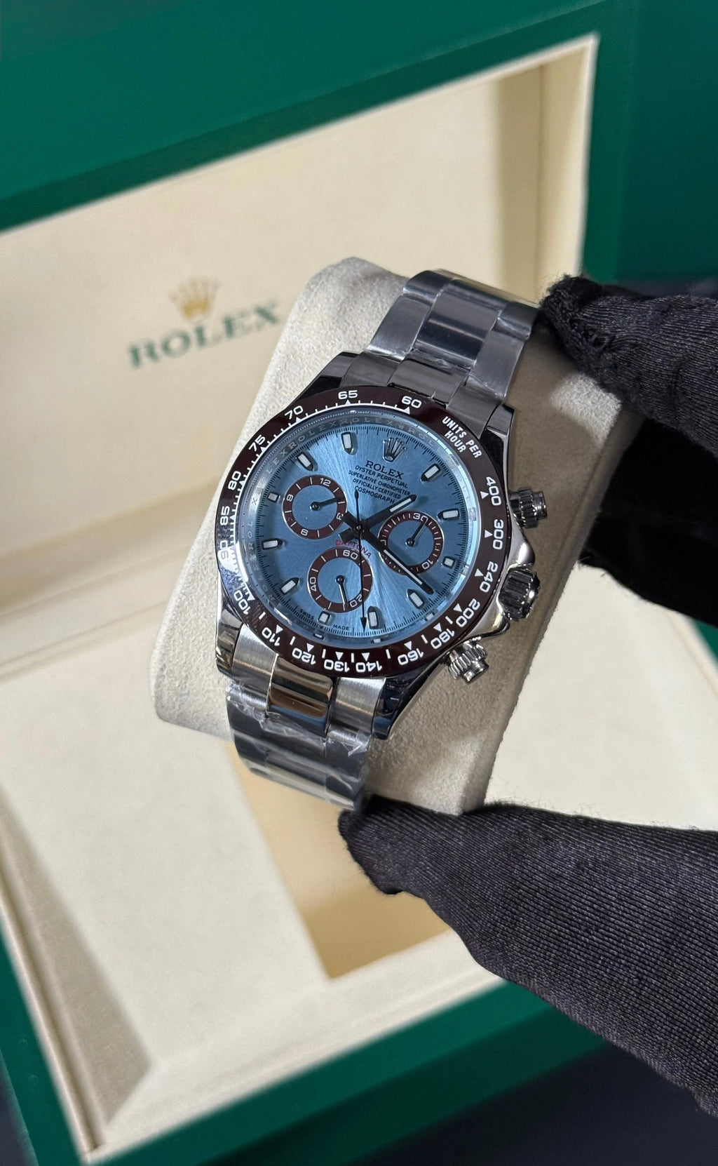 RLX DAYTONA PLATA / AZUL