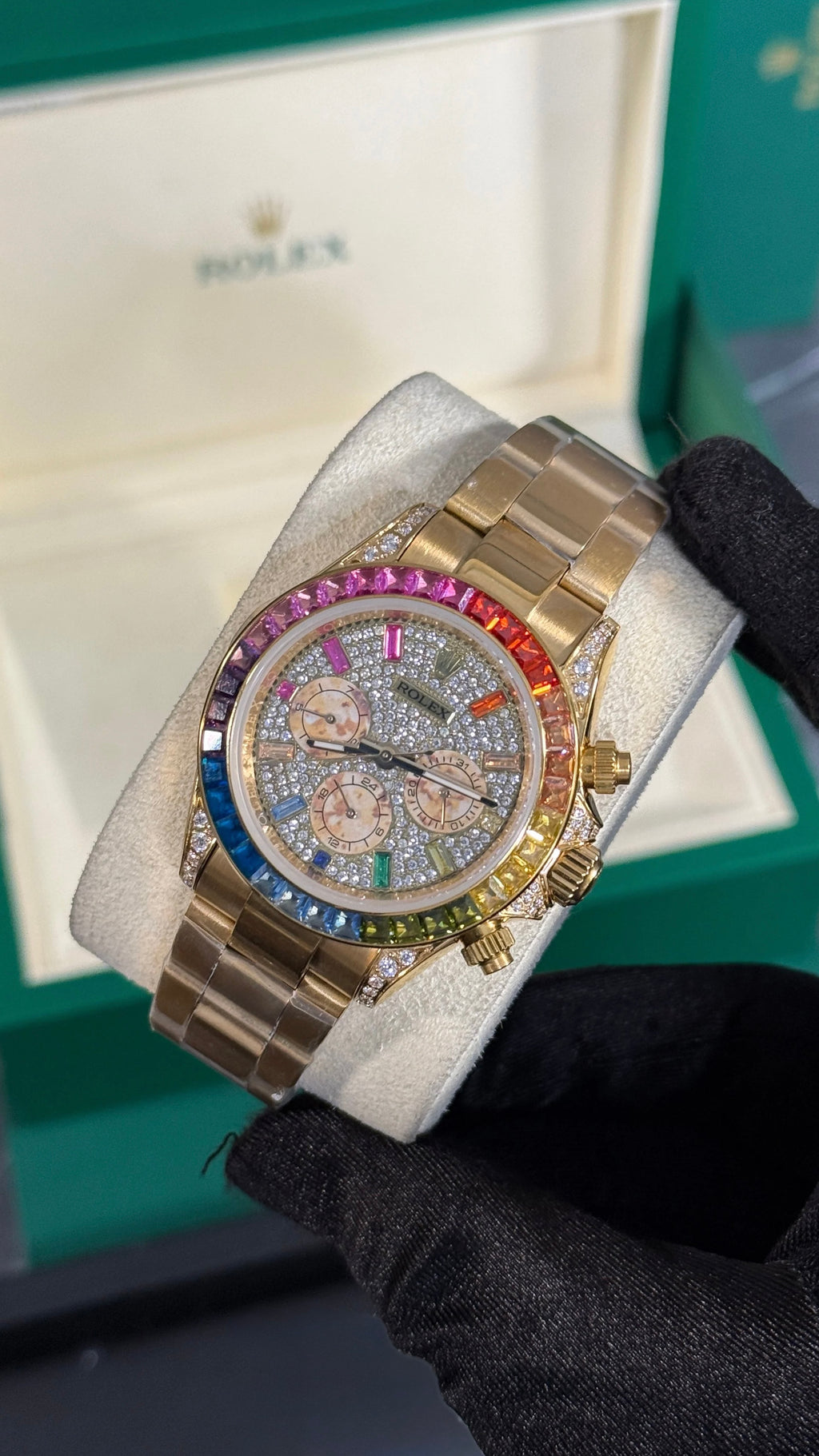 RLX DAYTONA RAINBOW ORO / DIAMANTES