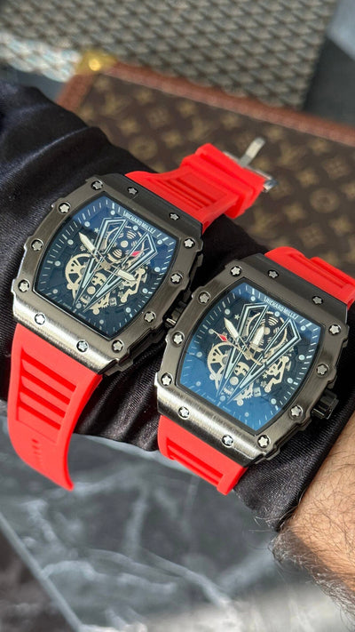 RM SKELETON FULL ROJO / NEGRO