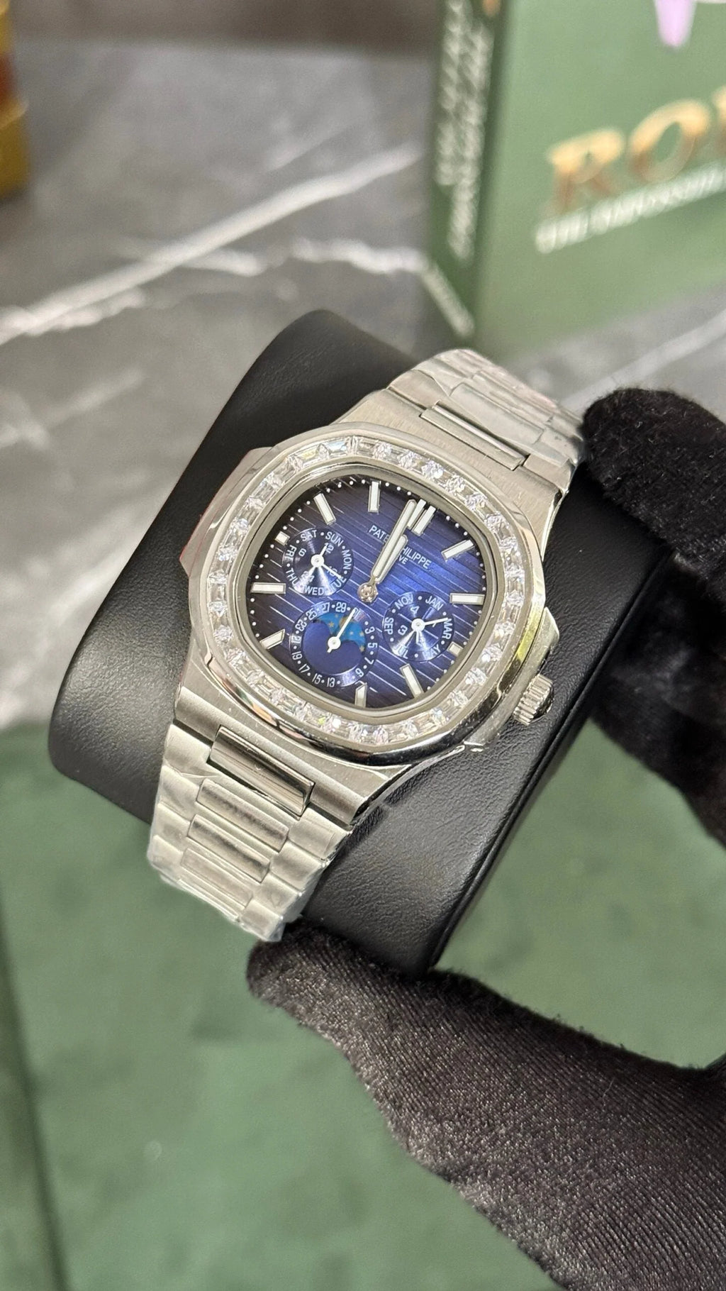 PTK P PERPETUAL CALENDAR AZUL / DIAMANTES