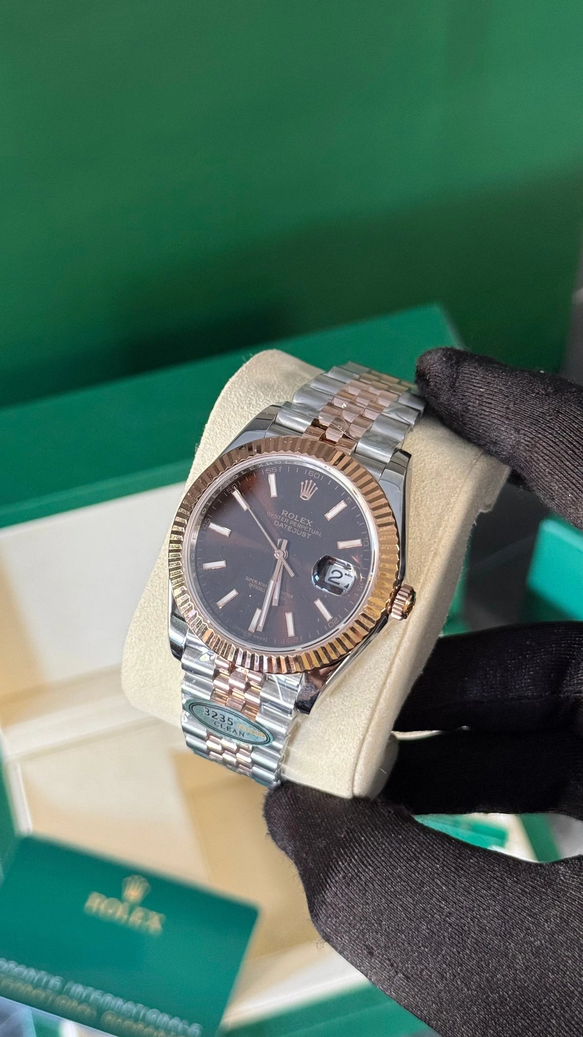 RLX DATEJUST BICOLOR ORO / ROSA / PLATA SUPERCLON
