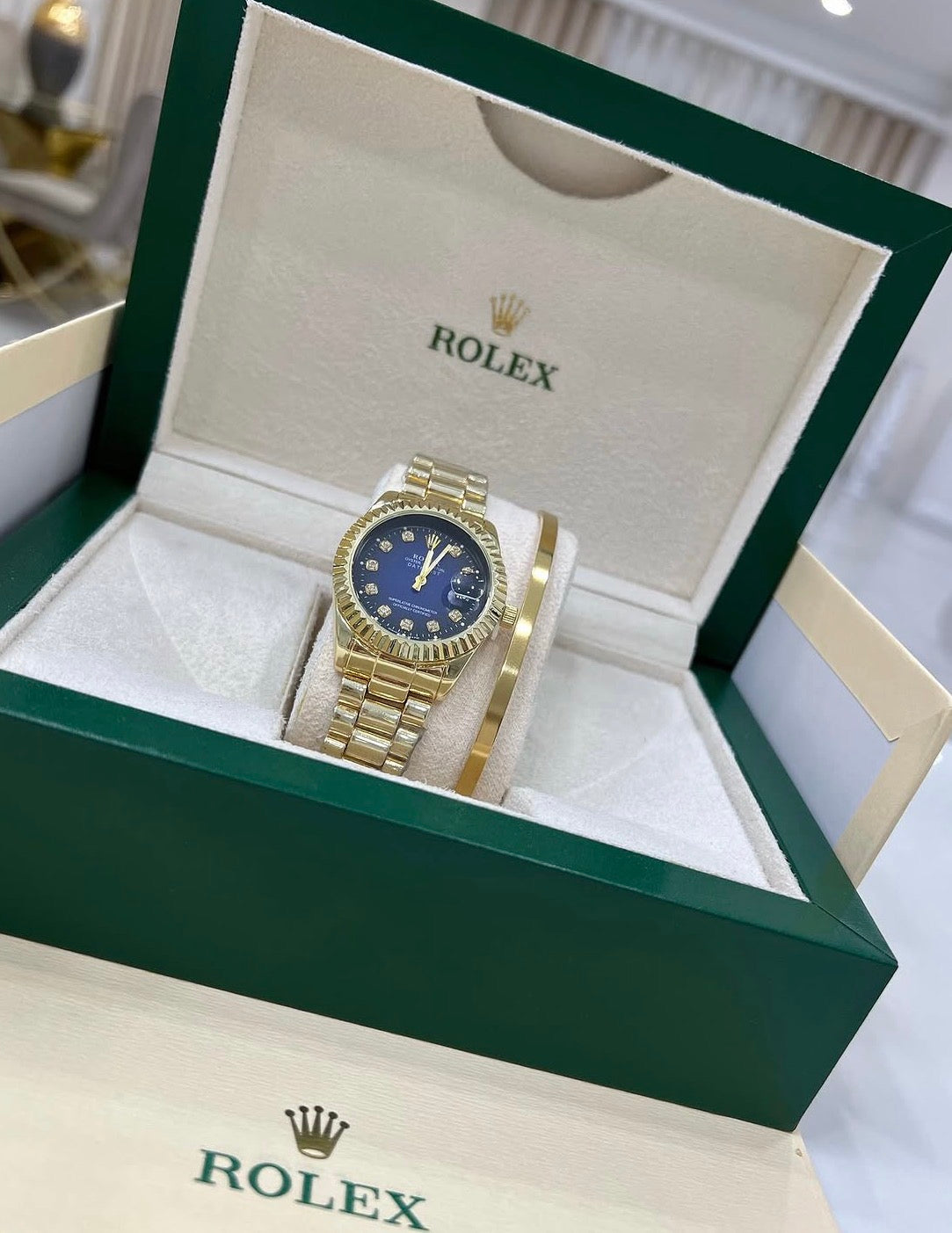 RLX DATEJUST CON CAJA ORIGINAL Y PULSERA DE REGALO