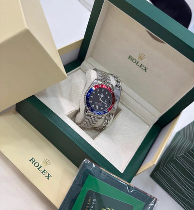 RLX GMT-MASTER II JUBILEE PEPSI CON CAJA ORIGINAL Y PULSERA DE REGALO